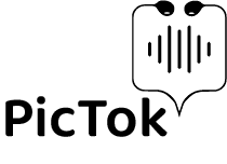 The finalized logo for the Pic-Tok